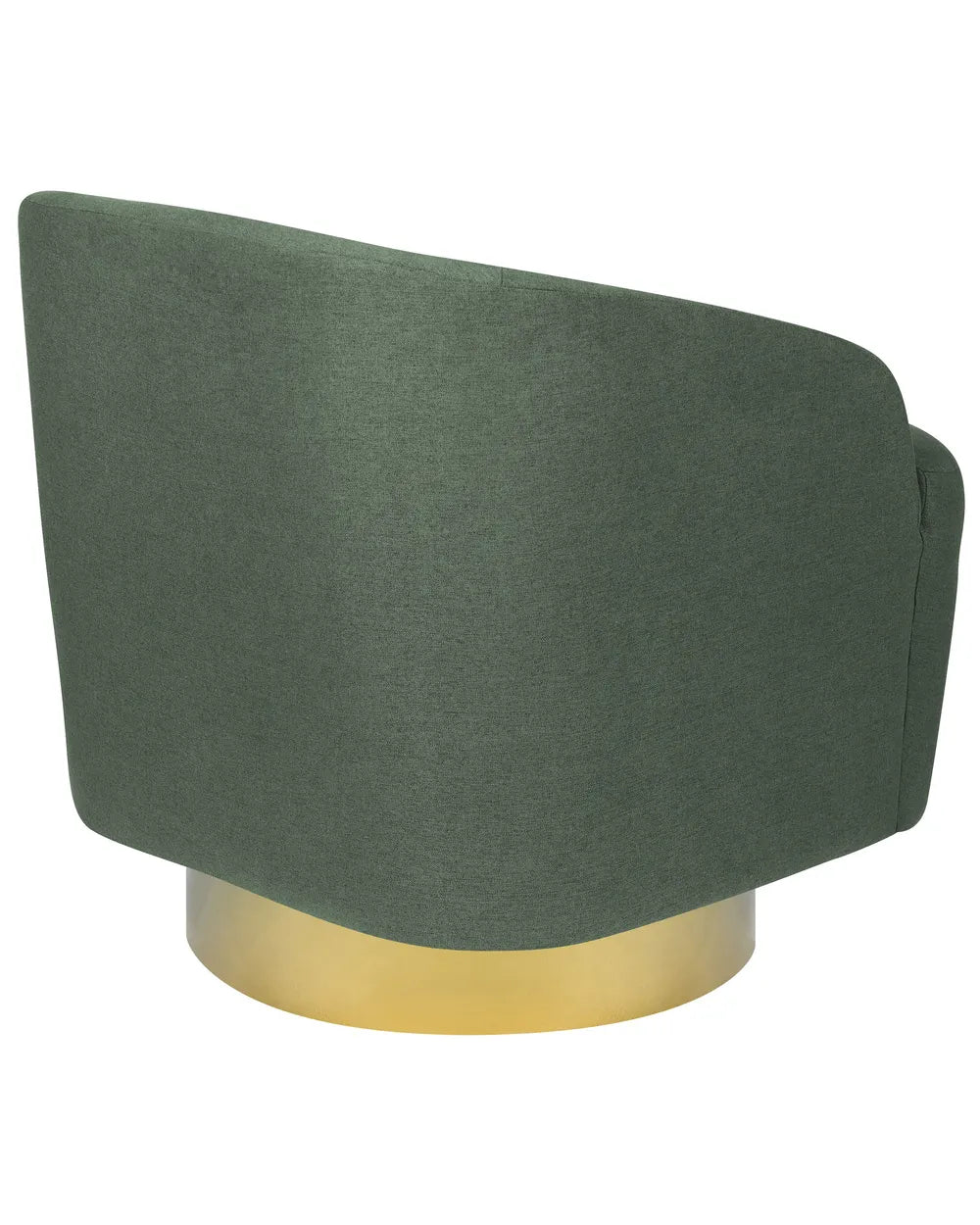 Swivel Armchair Fabric Green Hana