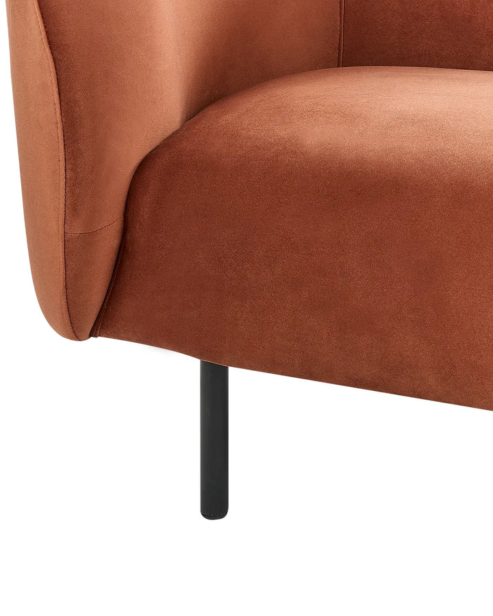 Armchair Velvet Orange Liam
