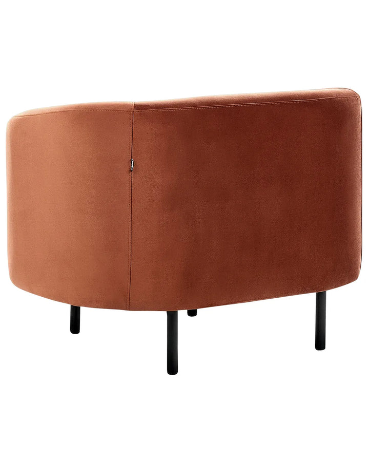 Armchair Velvet Orange Liam