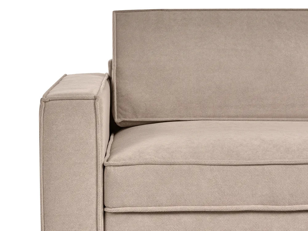 Corner Sofa Fabric Taupe Left Hand Adna