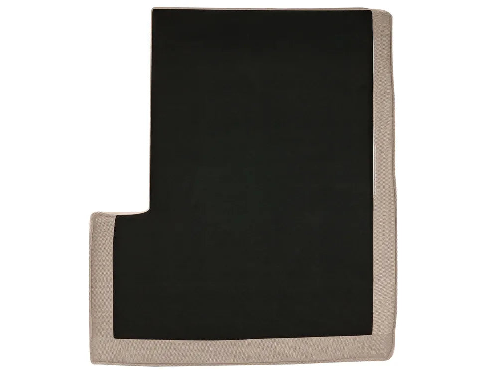 Corner Sofa Fabric Taupe Left Hand Adna