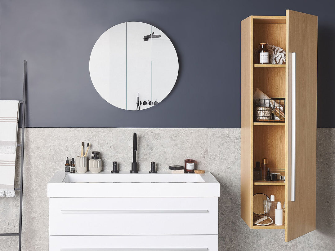 Bathroom Wall Mounted Cabinet 40 cm Light Brown Mataro