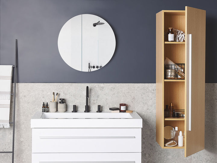 Bathroom Wall Mounted Cabinet 40 cm Light Brown Mataro
