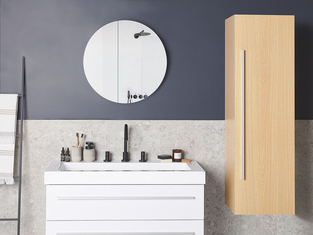 Bathroom Wall Mounted Cabinet 40 cm Light Brown Mataro