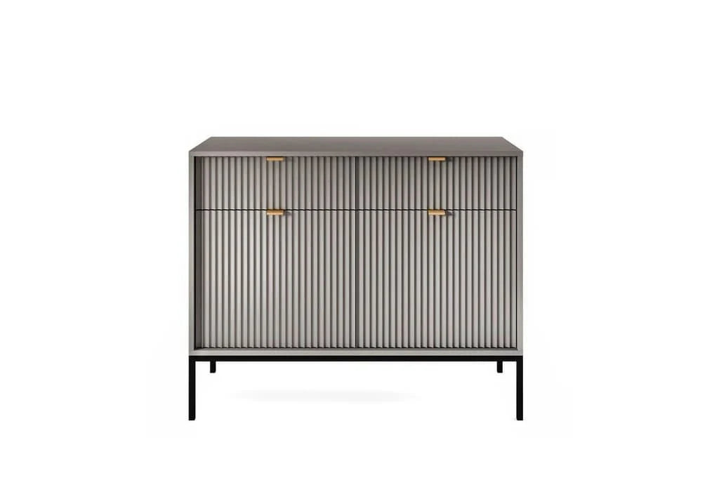 Sideboard Cabinet 104cm Grey Matt Nova