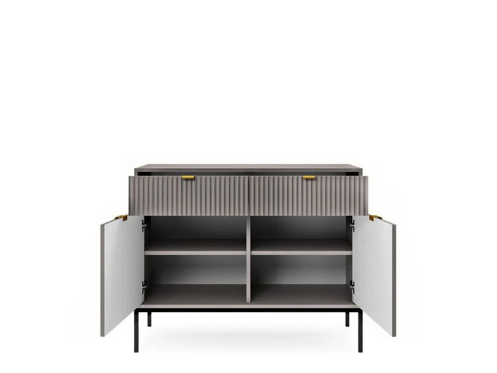 Sideboard Cabinet 104cm Grey Matt Nova