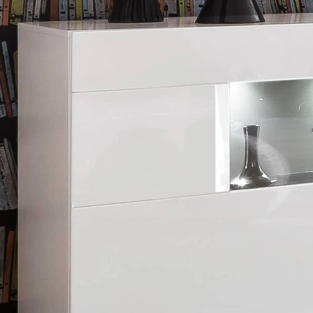 Display Sideboard Cabinet White Gloss Sensis 84