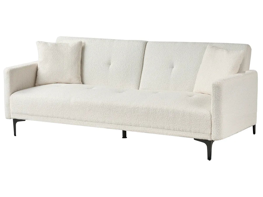 Beige sofa on a white background