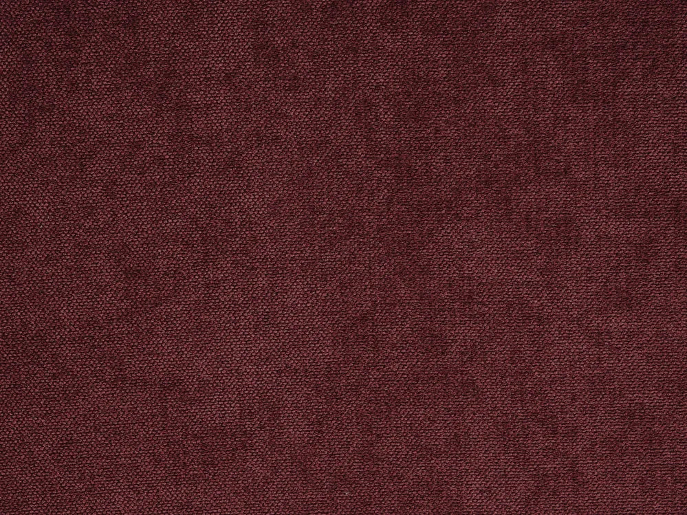 Sofa 3 Seater Fabric Burgundy with Ottoman Assuntino