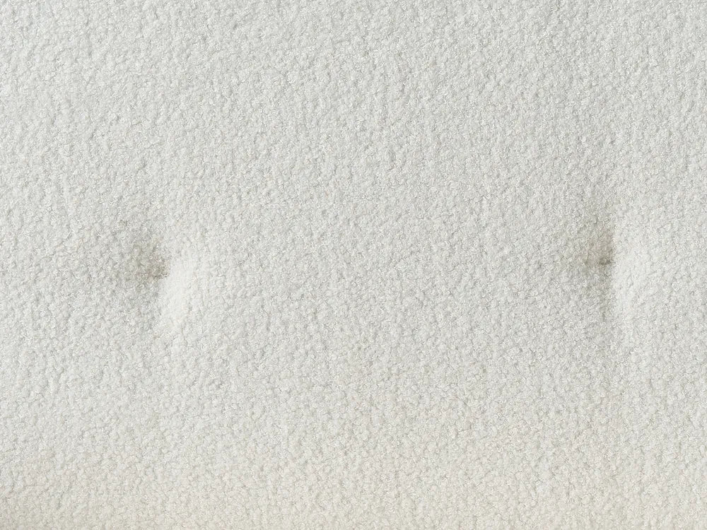 Sofa Bed 3 Seater Boucle Off-White Castera