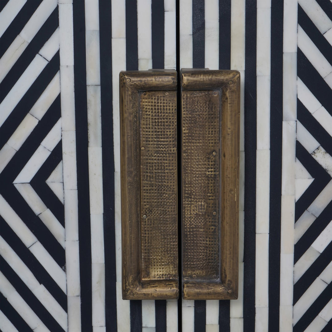 Libra Delaney Bone Inlay Four Door Buffet Cabinet