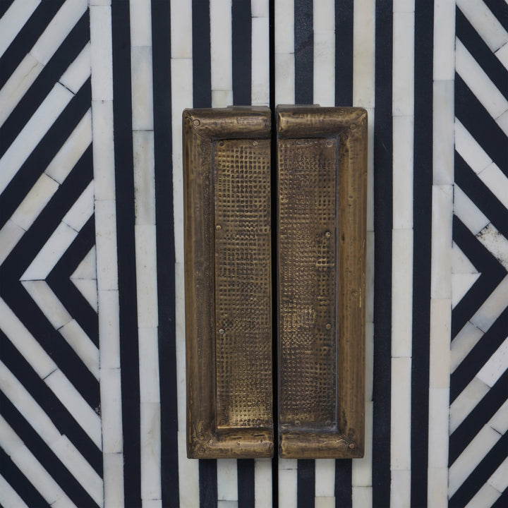 Libra Delaney Bone Inlay Four Door Buffet Cabinet