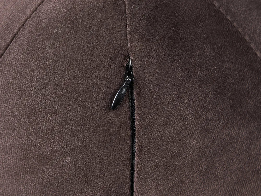 Sofa 3 Seater Velvet Dark Brown Londell