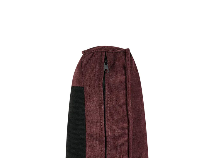 Sofa 3 Seater Fabric Burgundy with Ottoman Assuntino