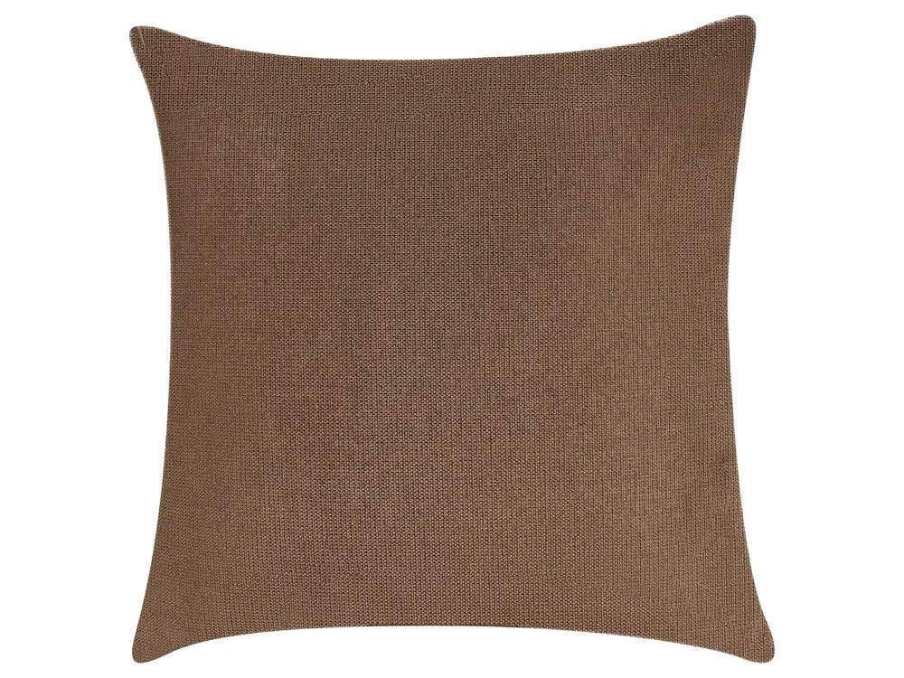 Corner Sofa 3 Seater Fabric Brown Left Hand Danva