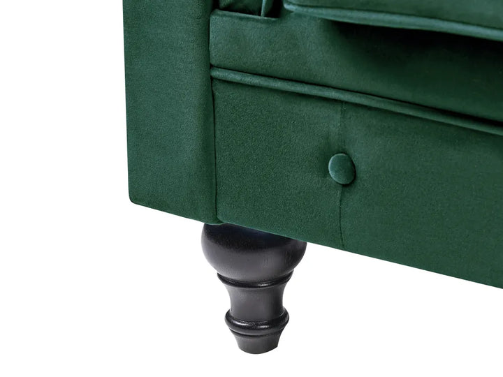 Sofa 3 Seater Velvet Emerald Green Besnard