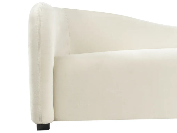 Sofa 3 Seater Velvet Off-White Chryssa