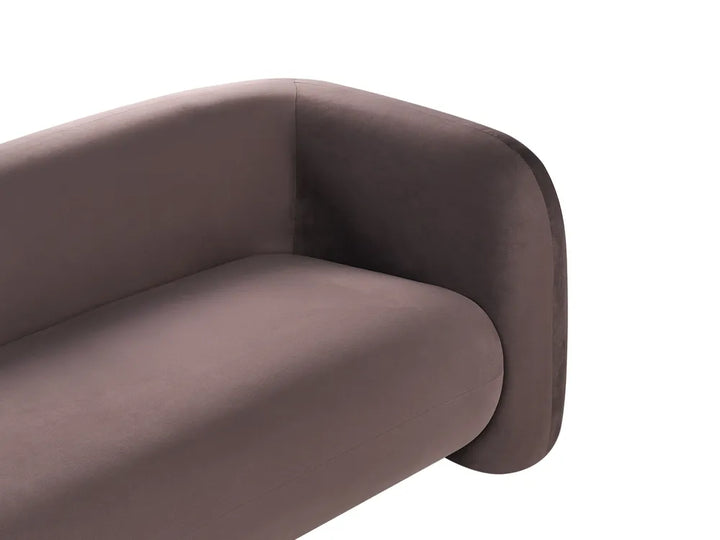 Sofa 3 Seater Velvet Dark Brown Londell