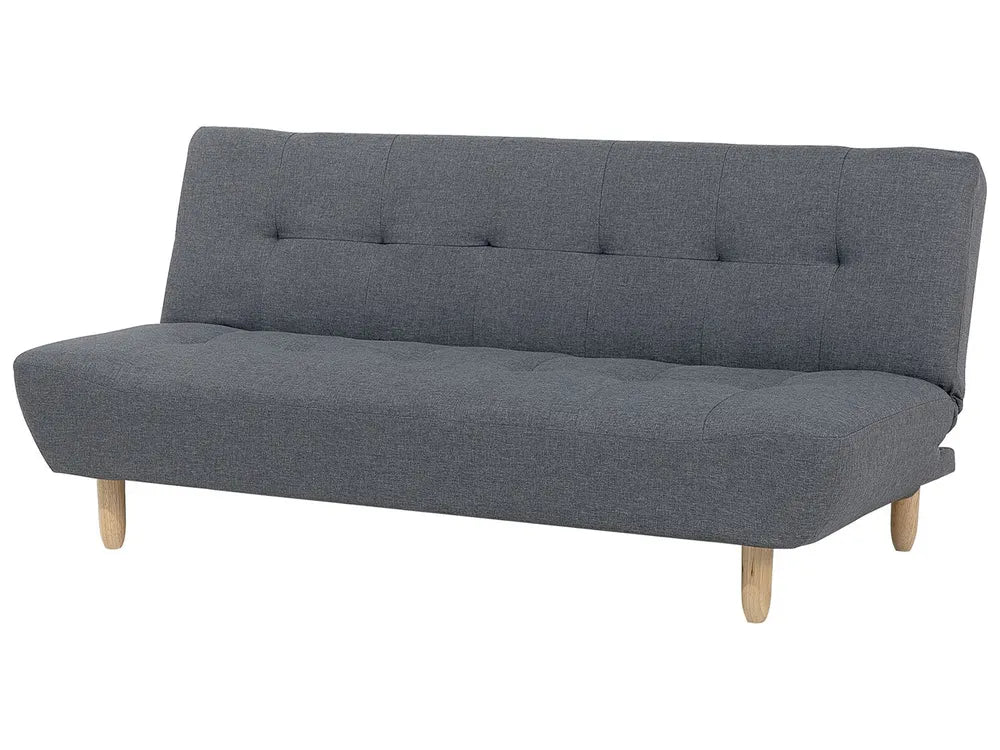 Sofa Bed 3 Seater Fabric Dark Grey Cianca