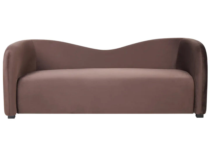 Brown sofa on a white background
