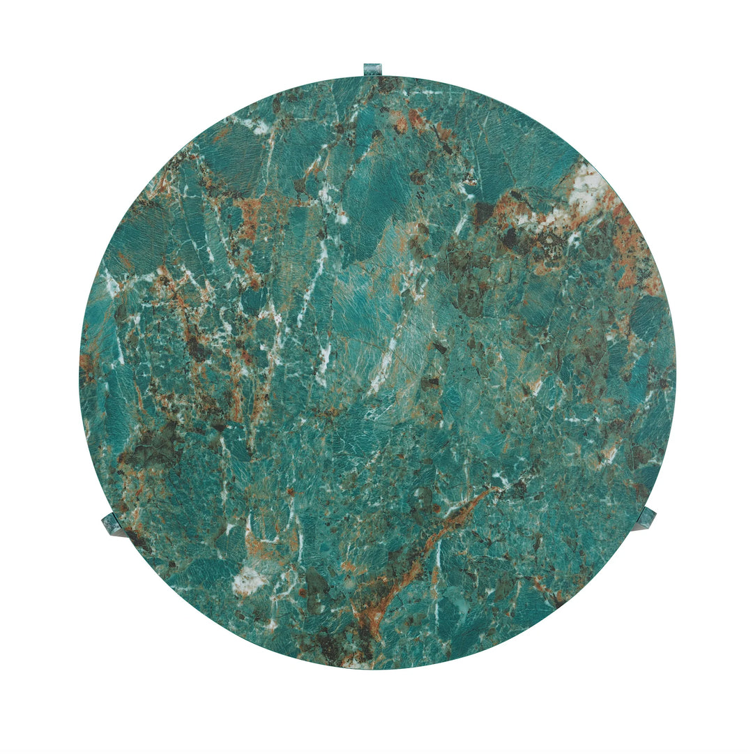Halo Green Marble Effect Coffee Table