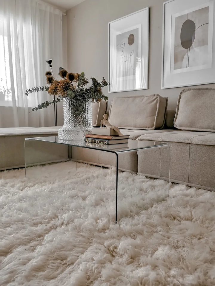 Modular Corner Sofa 4 Seater Fabric Light Beige Right Hand Oxford