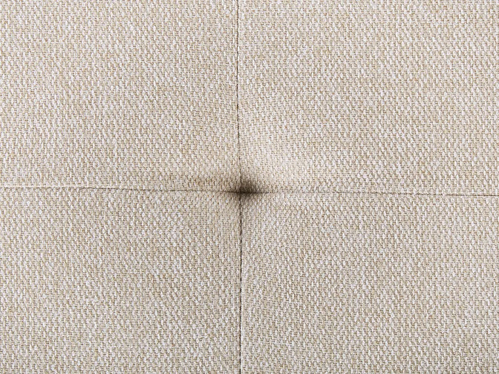 Modular Corner Sofa 4 Seater Fabric Light Beige Right Hand Oxford