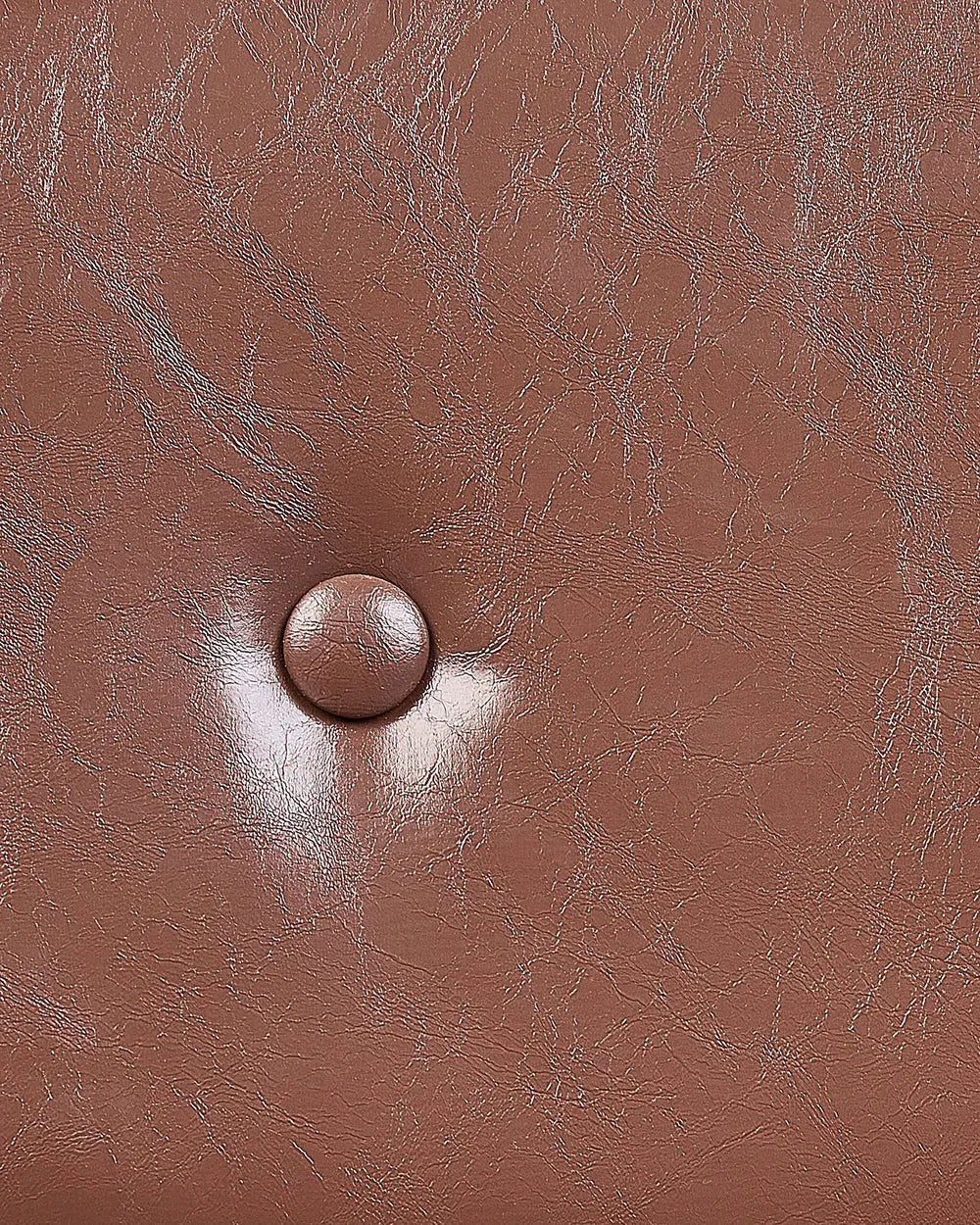 Desk Chair Faux Leather Brown Latwon