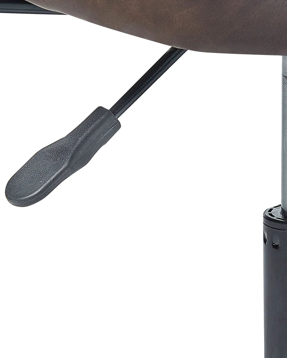 Desk Chair Faux Leather Dark Brown Latwon