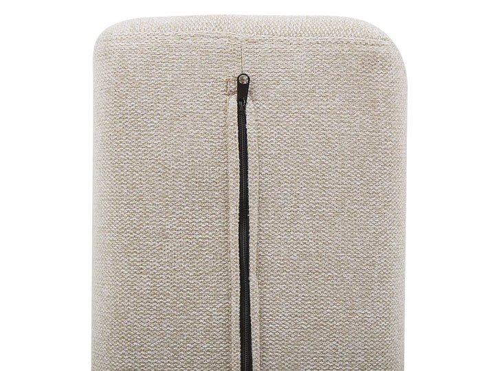 Modular Corner Sofa 4 Seater Fabric Light Beige Right Hand Oxford