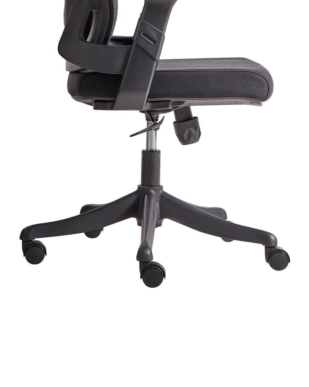 Office Chair Fabric Black with Smooth Rolling Castors Kranz