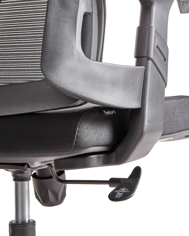 Office Chair Fabric Black with Smooth Rolling Castors Kranz