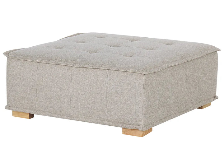 Modular Corner Sofa 4 Seater Fabric Light Beige Right Hand Oxford