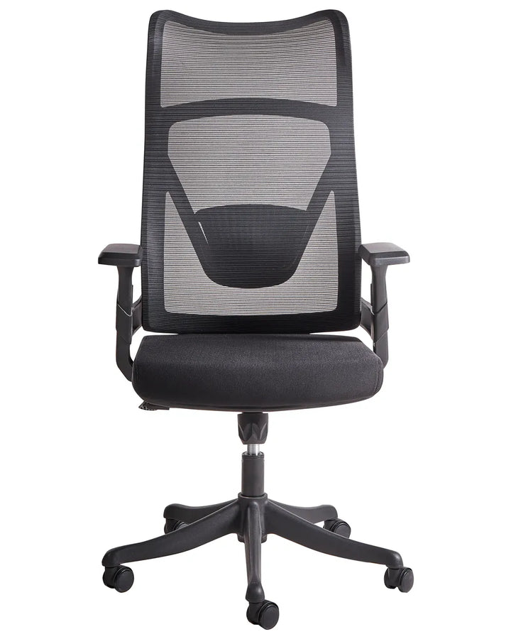 Office Chair Fabric Black with Smooth Rolling Castors Kranz
