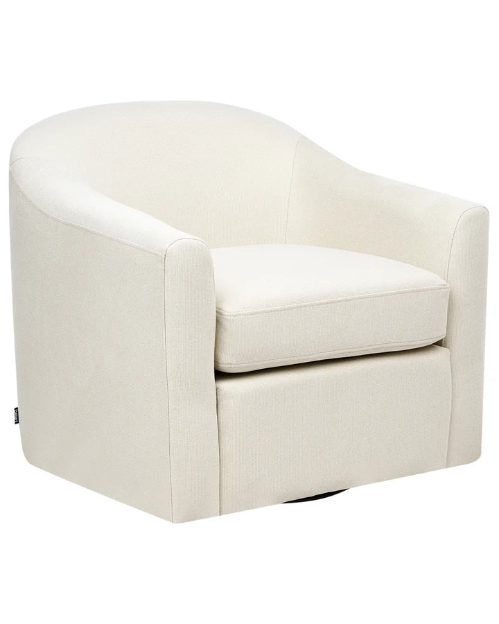White swivel chair on a white background
