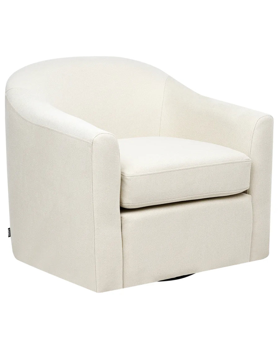 White swivel chair on a white background