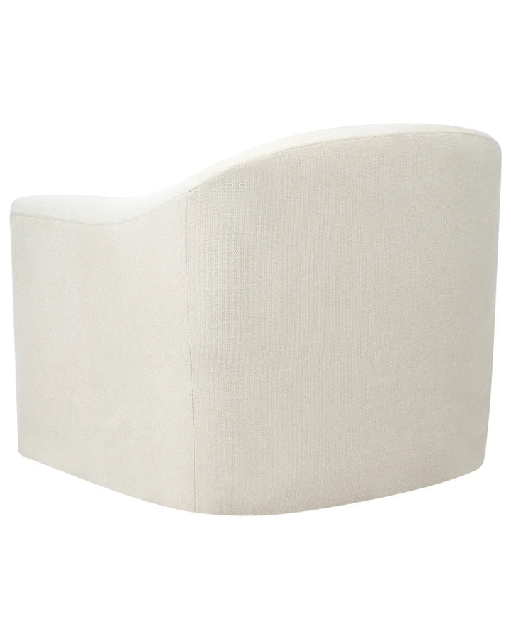 Swivel Armchair Fabric Light Beige Merren
