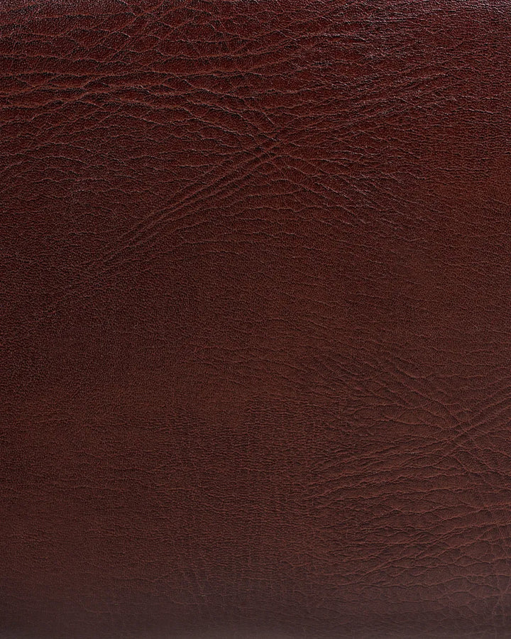 Recliner Chair With Footrest Faux Leather Dark Brown Brinlei