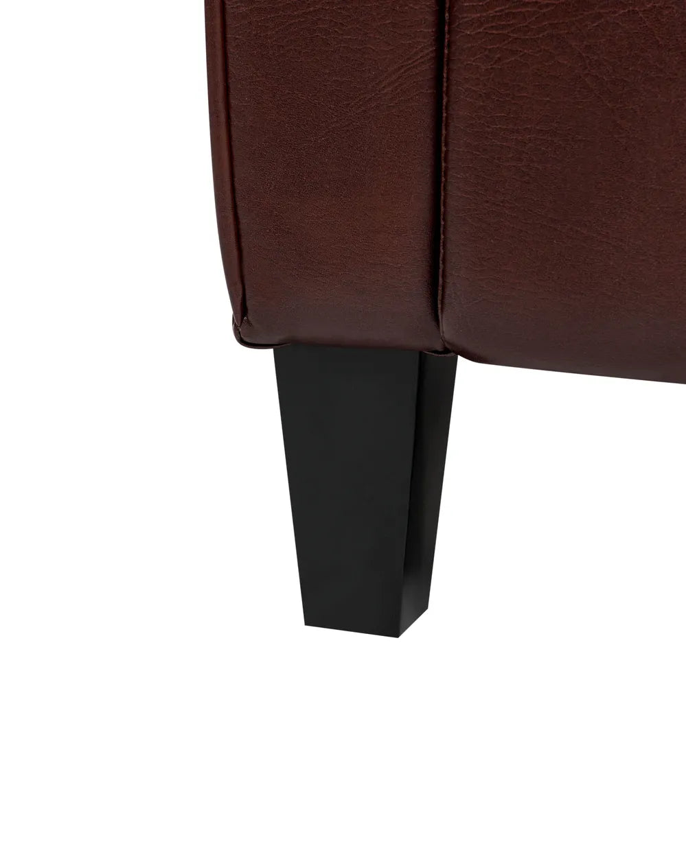 Recliner Chair With Footrest Faux Leather Dark Brown Brinlei