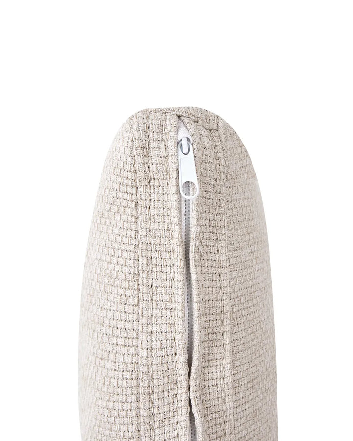 Armchair with Cushions Fabric Light Beige Ashland