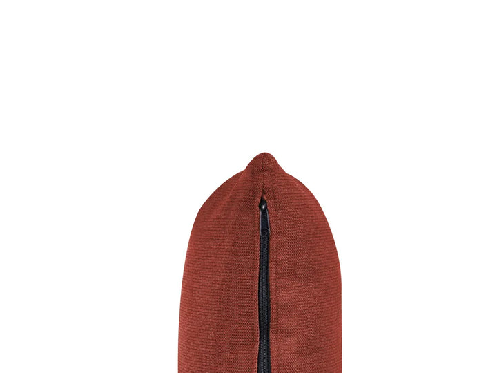 Sofa 3 Seater Fabric Red Elaiza