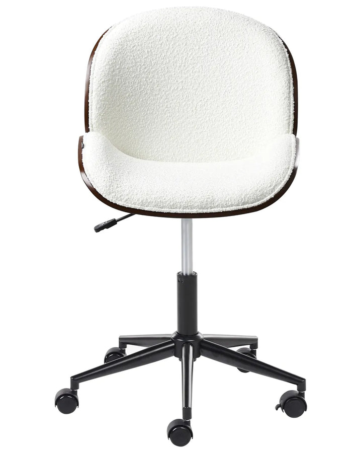 Desk Chair Boucle White Alira