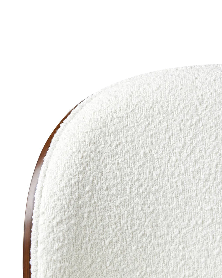 Desk Chair Boucle White Alira