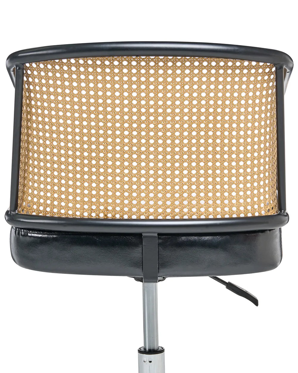 Desk Chair Faux Leather Black Rubin