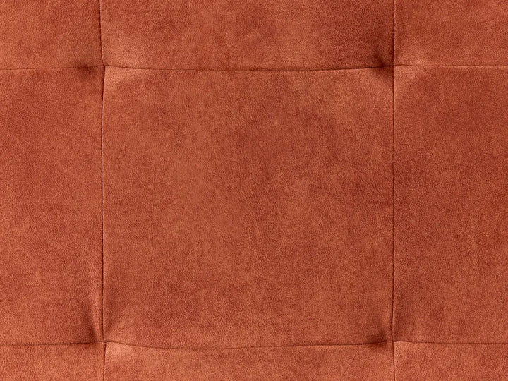 Corner Sofa 3 Seater Velvet Orange Right Hand Weller