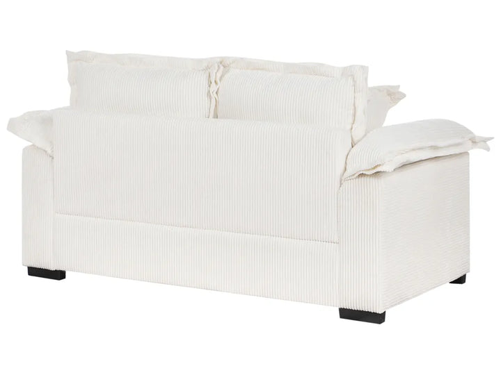 Sofa 2 Seater Corduroy White Berdi