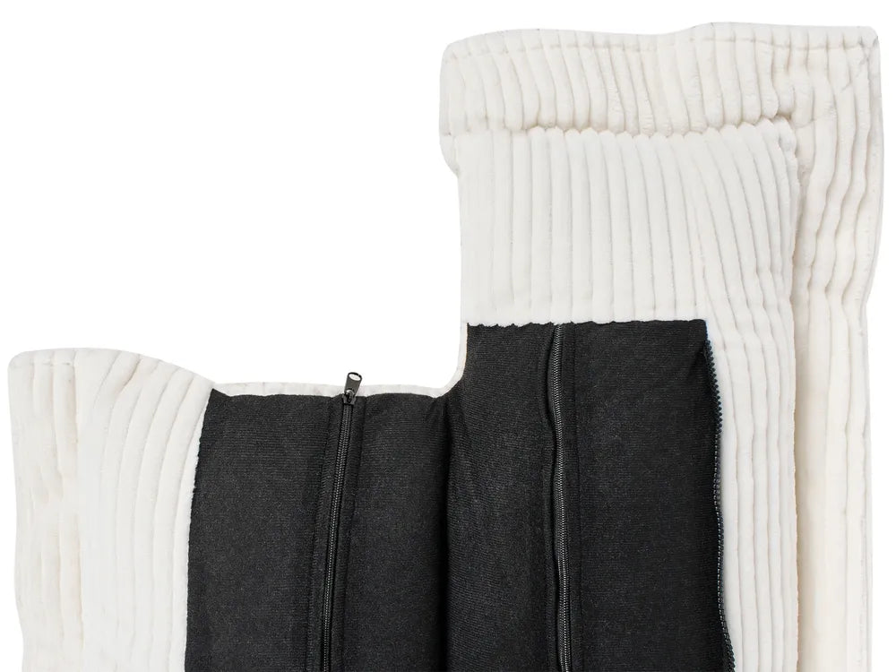 Sofa 2 Seater Corduroy White Berdi