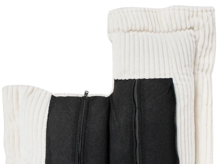 Sofa 2 Seater Corduroy White Berdi