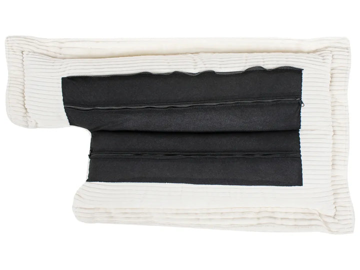 Sofa 2 Seater Corduroy White Berdi