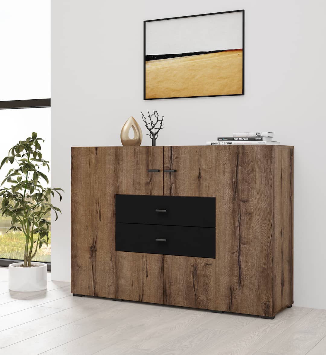 Sideboard Cabinet 122cm Oak Monastery Coby 43